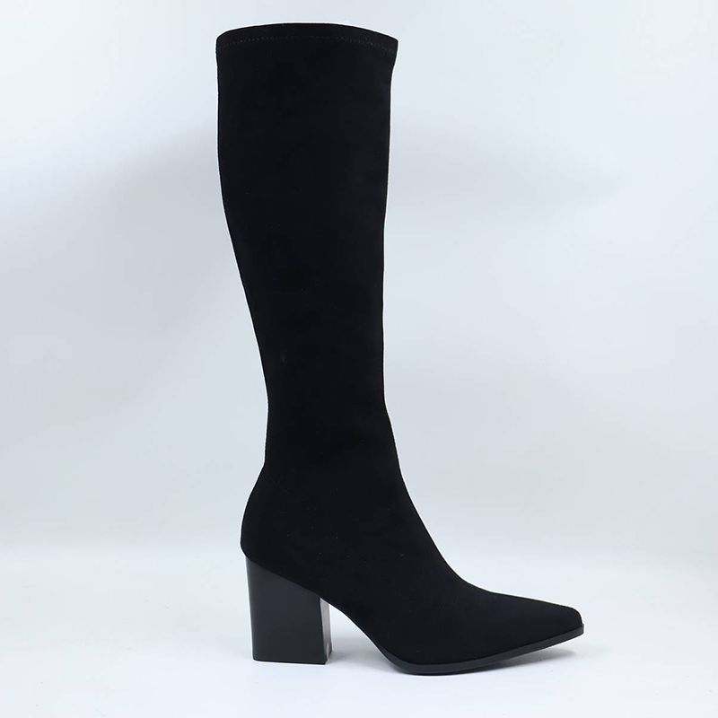Stretch Block Heel Boots (2) Stretch Block Heel Boots (2)