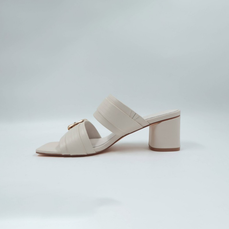 Block Heel Mule Stripe