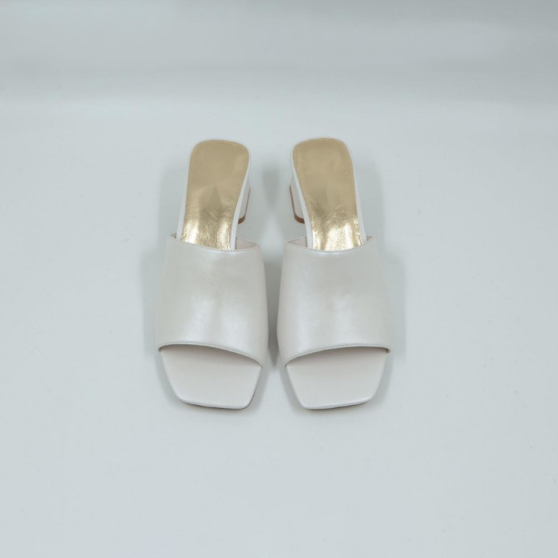 Square Toe Heel Fashion Mule