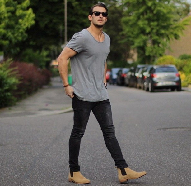 How To Wear Chelsea Boots with Skinny Jeans Men's?