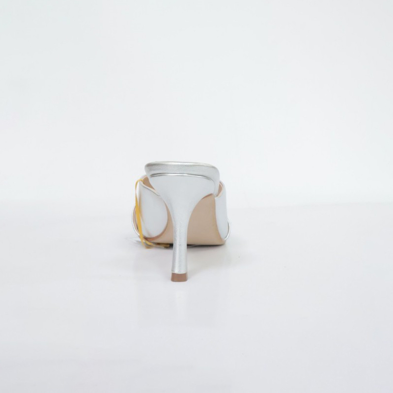 Cross Strap High Heel Mule