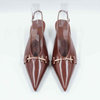 Wax Leather Elongated Point Toe 
