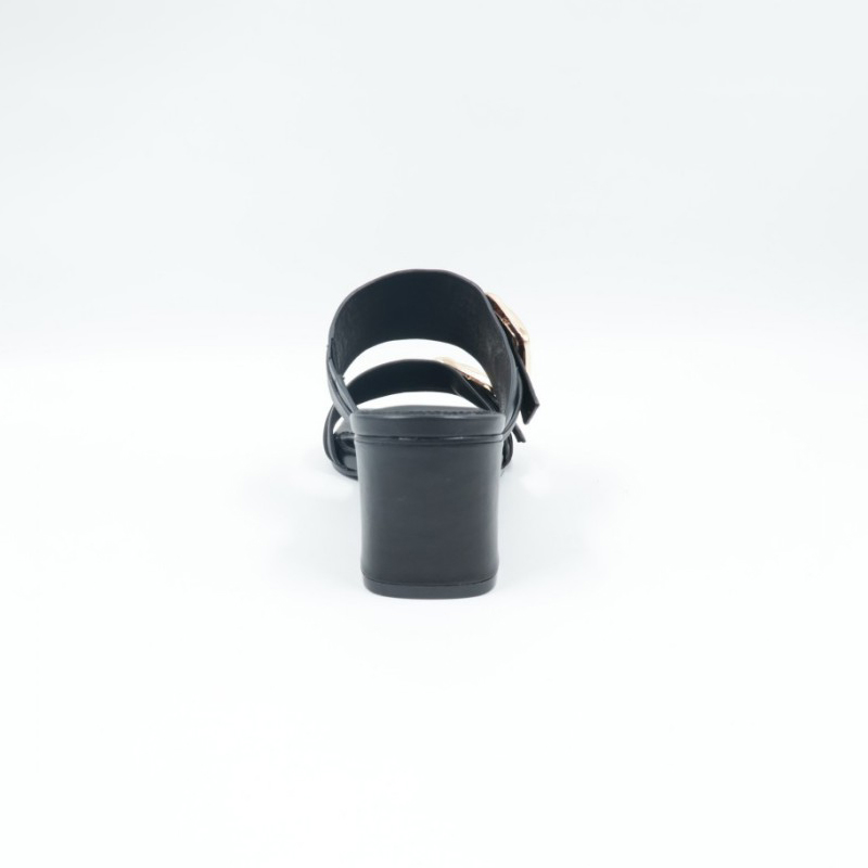 Cuba Stripe Block Heel