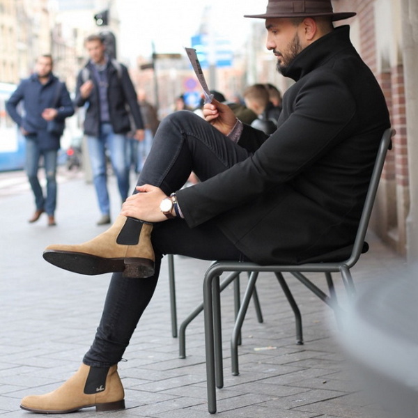 How To Wear Men's Suede Chelsea Boots?