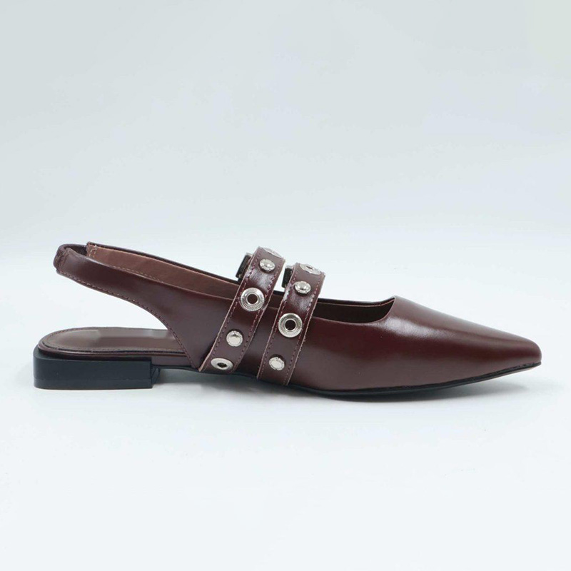 Mbellished Shoes Leather Flat