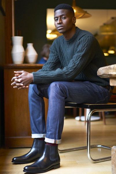Black Chelsea Boots Men_3