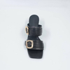 Cuba Stripe Block Heel
