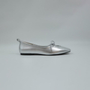 Ballet Flats Distressed Silver