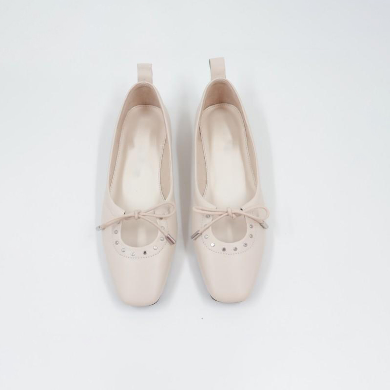Women'S Ballet Flats Ivory