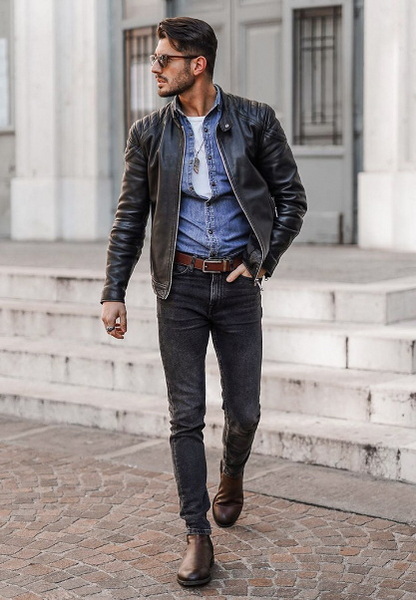 Brown Brogue Chelsea Boots_1