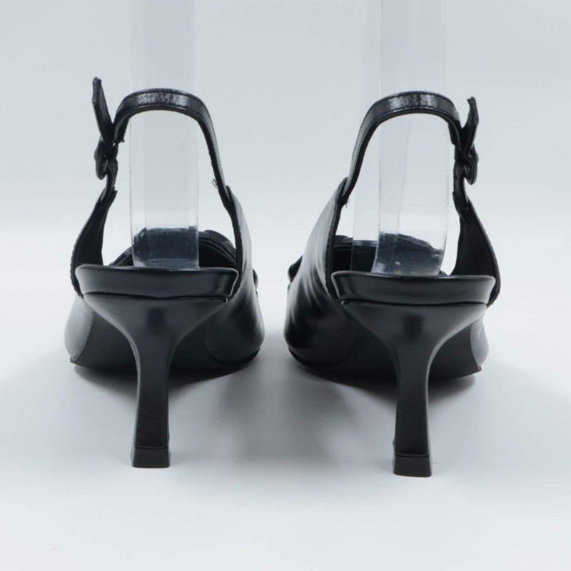 Maisie Orange Pointed Toe Stiletto Heeled Shoes