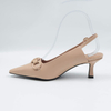 Kitten Heel Leather Pump