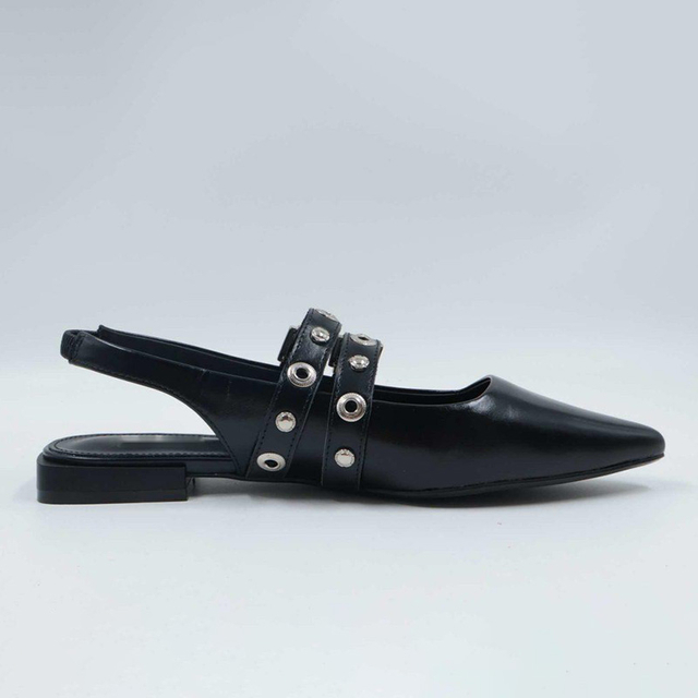 Antibes Mule Patent Black