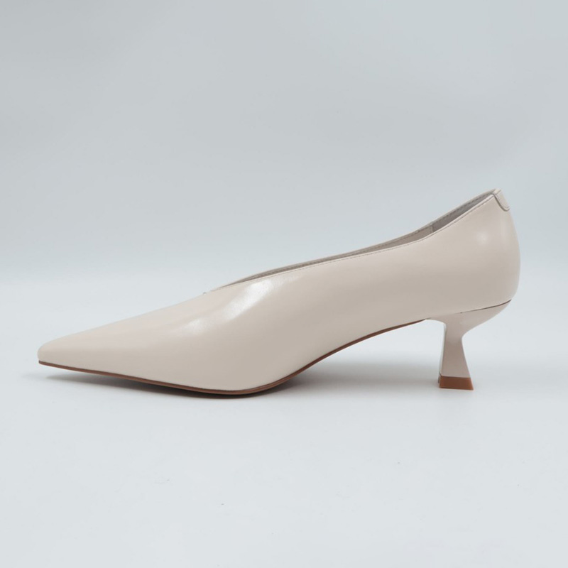 Super Pointy Toe Perspex Heeled Pump