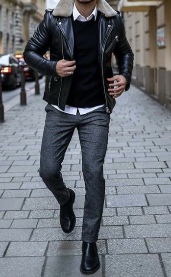 Black Leather Chelsea Boots_3