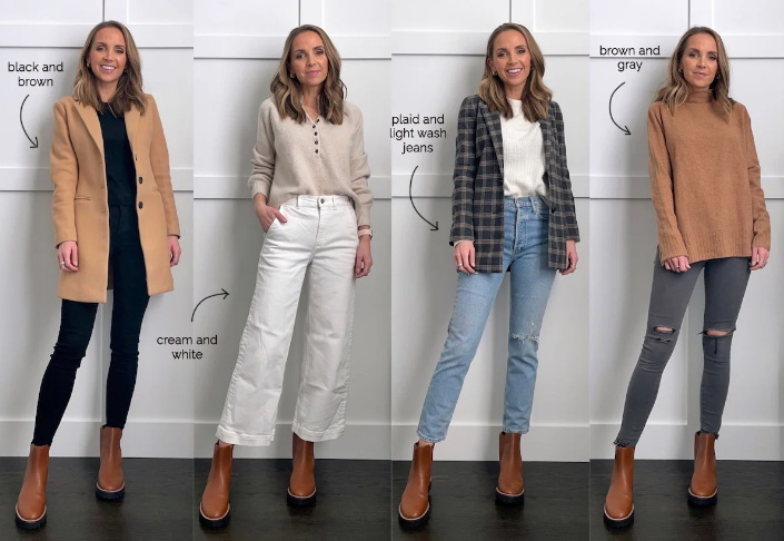 What To Wear with Brown Chelsea Boots Women?