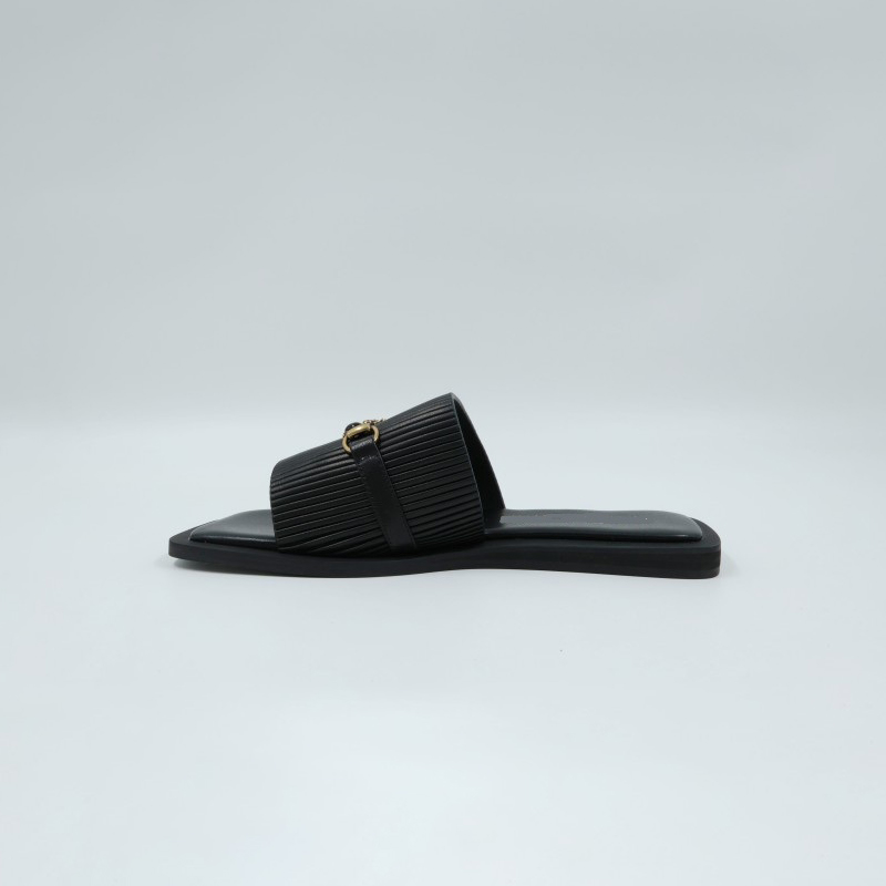 Women's Stripe Genuine Leather Flats