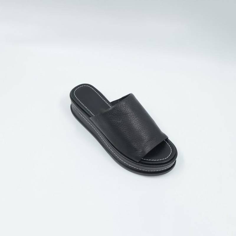 Women's Platform Shoes Leather Black
