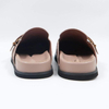 Leather Slipper Clog Slide
