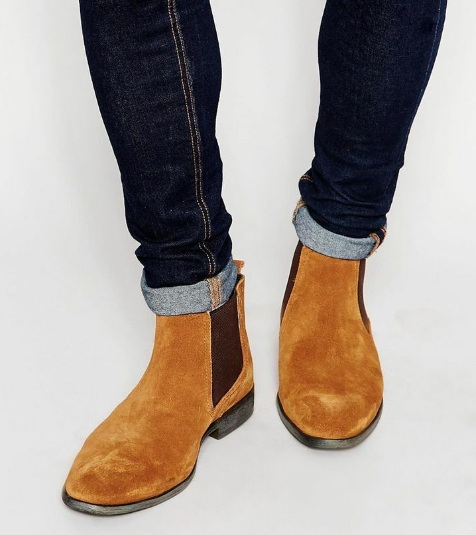 Tan Suede Chelsea Boots_2