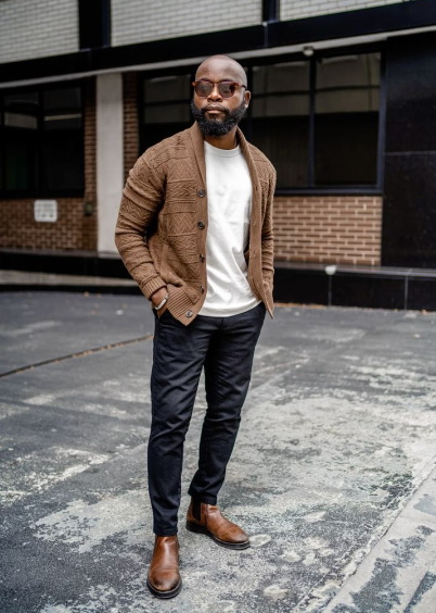 Brown Chelsea Boots Men_1