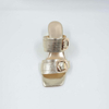 Buckle Cuba Medium Heel Gold