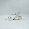 Ibiza Block Heel Leather White
