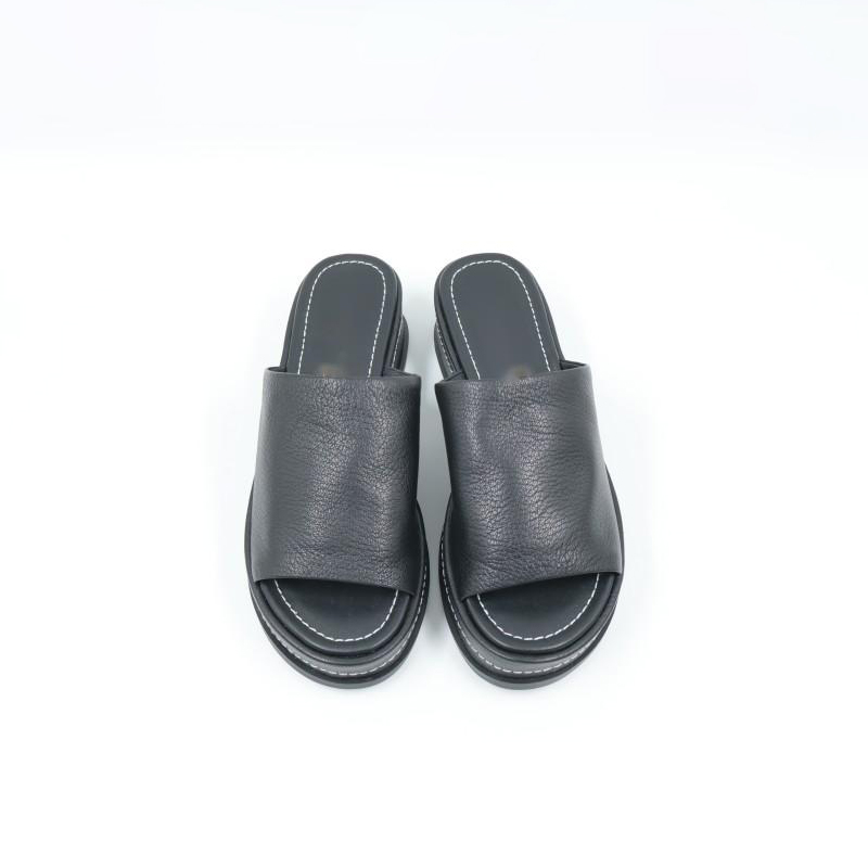 Women's Platform Shoes Leather Black