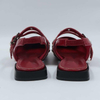 Red Closed Toe Sling Back Maryjane Shoes