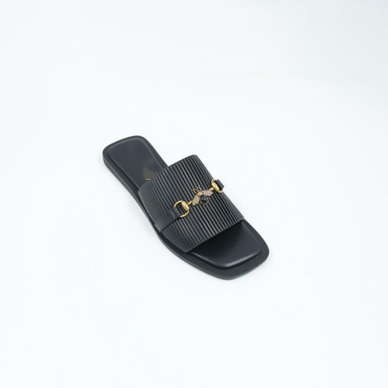 Women's Stripe Genuine Leather Flats
