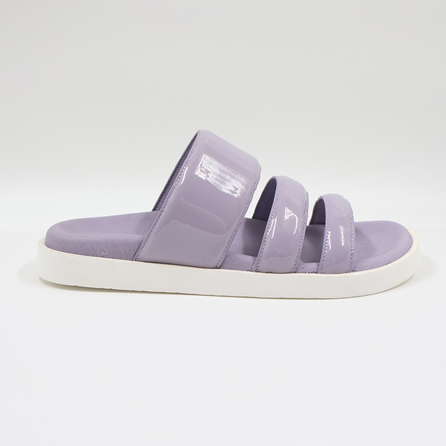 Women's Purple Patent Leather Flats Shoes