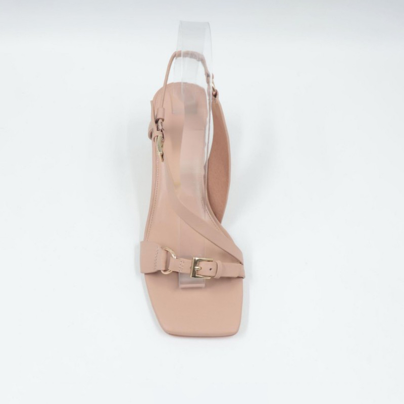 Medium Heel Sandal Textured