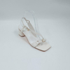 Ibiza Block Heel Leather White