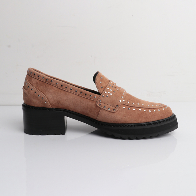 Studded Leather Loafers
