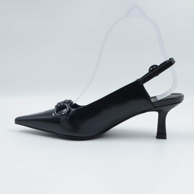 Maisie Orange Pointed Toe Stiletto Heeled Shoes