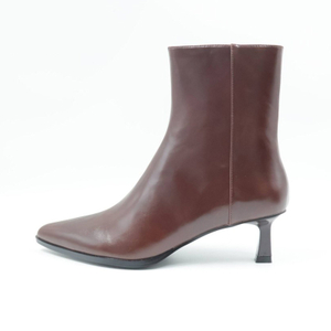 Elizabeth Chocolate Heeled Sock Boots