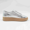 Sparkle Silver Block Sneaker 