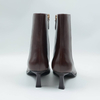 Elizabeth Chocolate Heeled Sock Boots