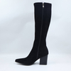 Stretch Block Heel Boots