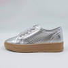 Sparkle Silver Block Sneaker 