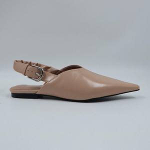 Chunky Strap Nude Flat