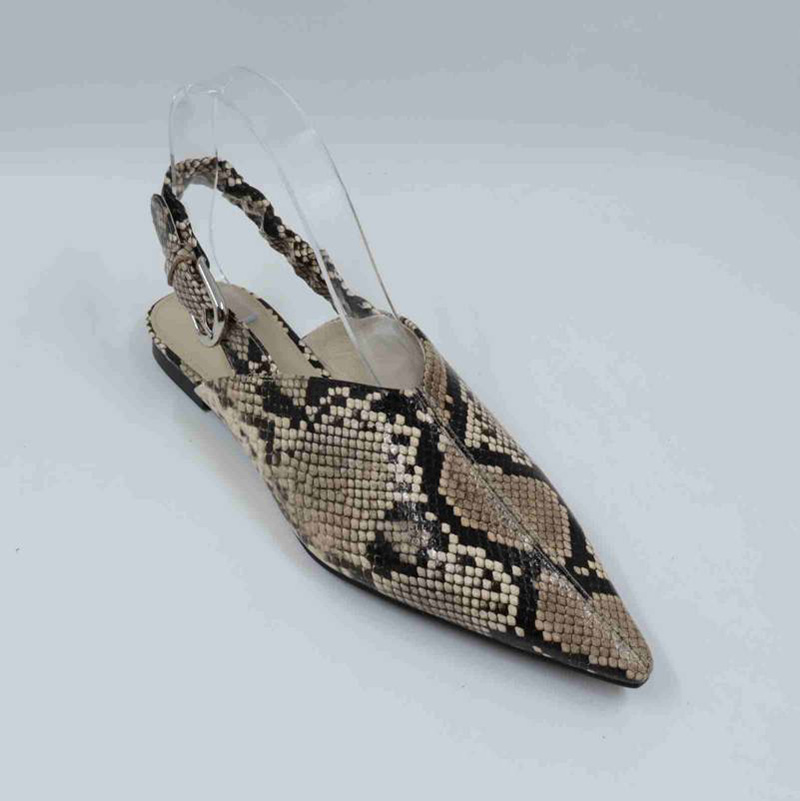 Toe Stiletto Flat Sling Back