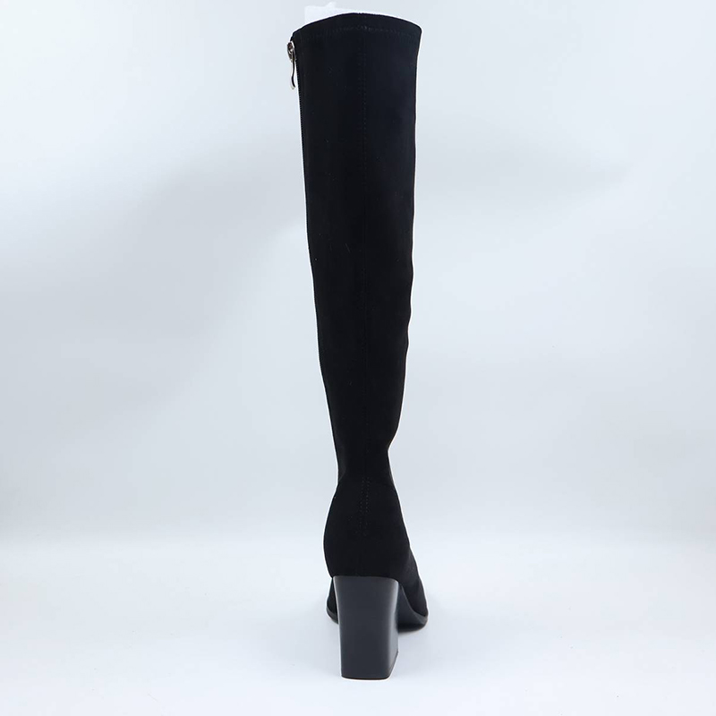 Stretch Block Heel Boots