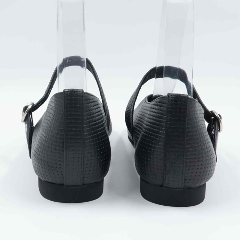 Maryjane Mini Weave Flat Shoes