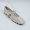 Chunky Strap Nude Ballet Flat