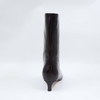 Leather Ankle Boots Kitten Heel