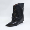 2027 Leather Wedge Boots