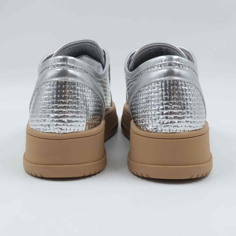 Sparkle Silver Block Sneaker 