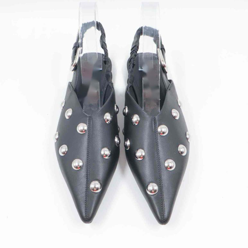 Hardware Pointed Toe Court Shoes