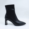 Leather Block Mid-heel